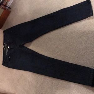 Dark wash skinny jeans